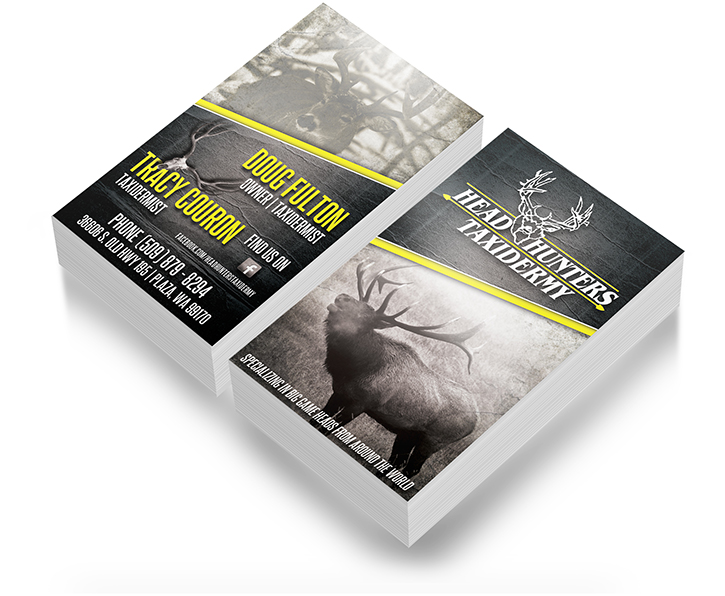 Hunting Business Card Design | Outdoor Advertising and Design Agency ...